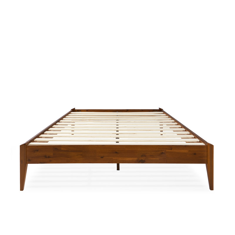 Ebern Designs Dinkee Solid Wood Platform Bed without Headboard, Mid